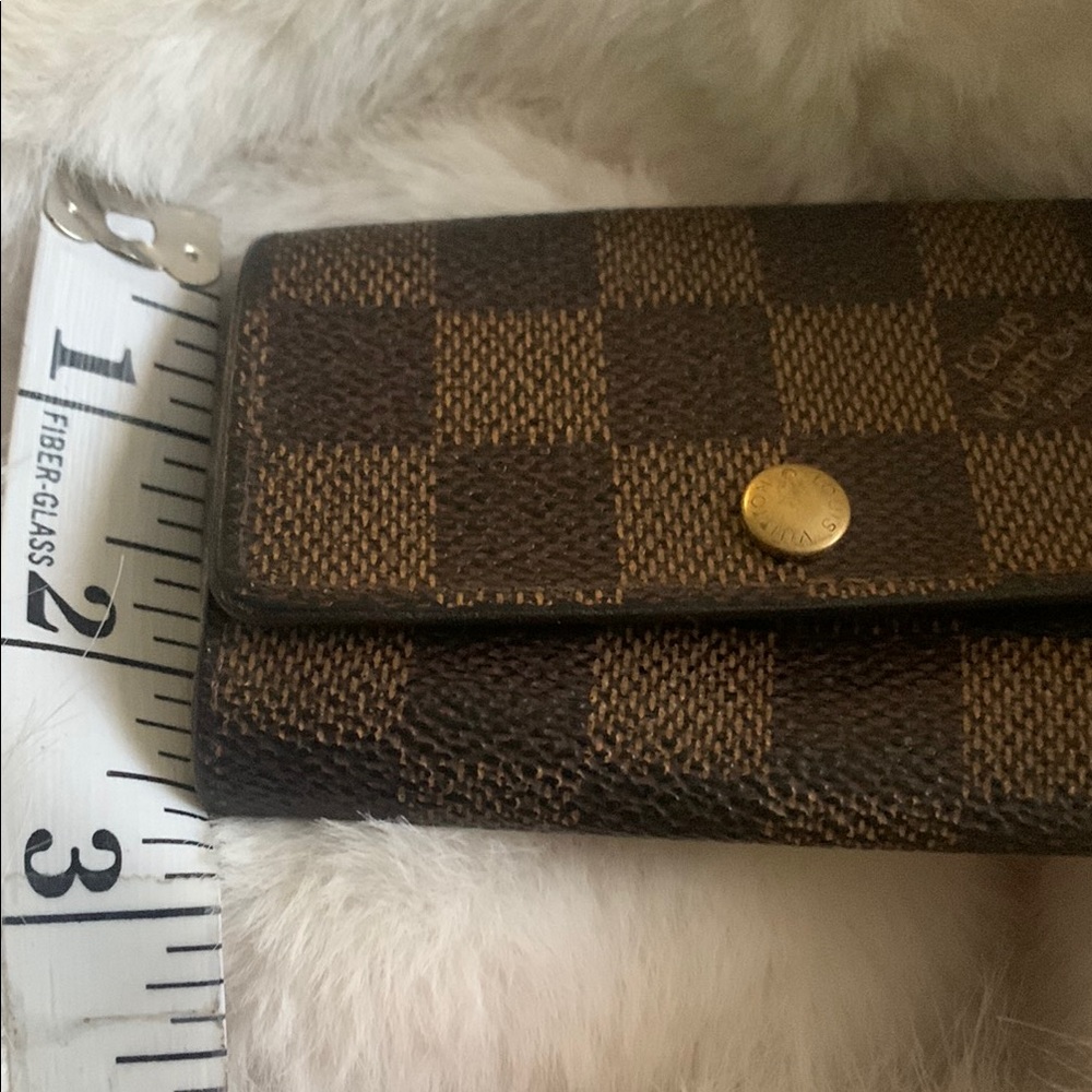 Authentic LV Brown Damier Ebene Key & Card Holder - Picture 8 of 8